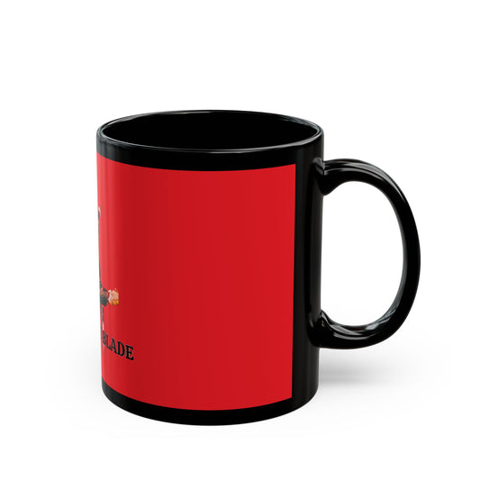 Eddie the the blade red coffee Mug w/black trim