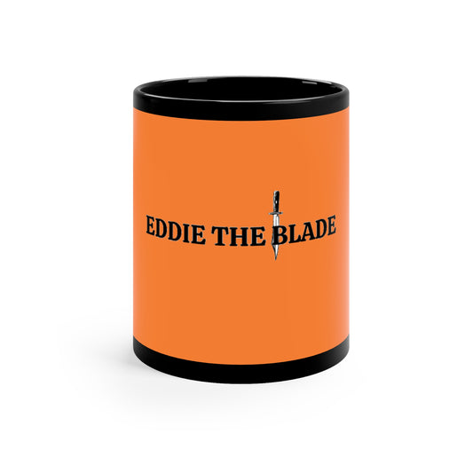 Eddie the blade Coffee Mug (orange /w/logo)
