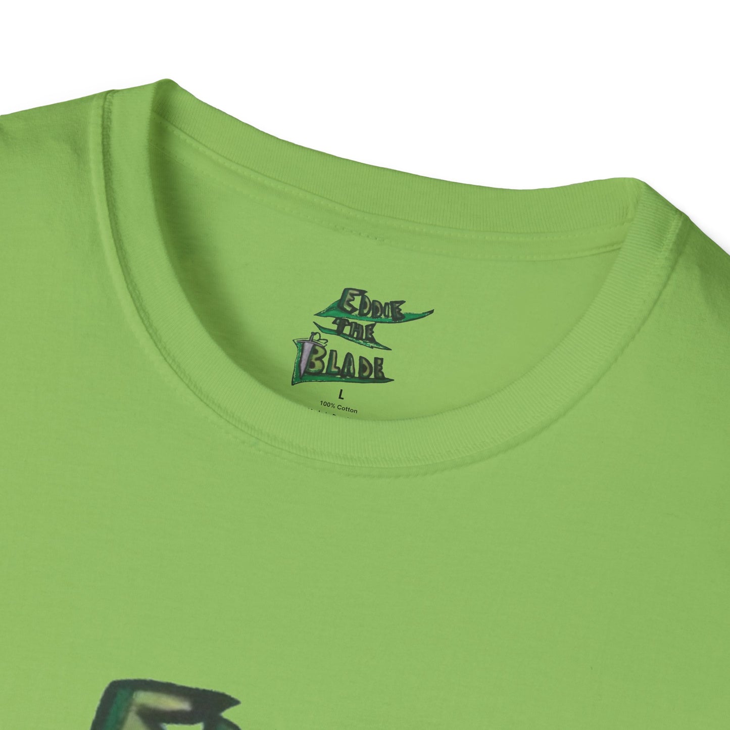 Eddie the blade green T-Shirt w/leaf logo