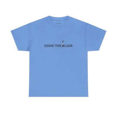 Eddie the blade blue lady's t-shirt w/logo