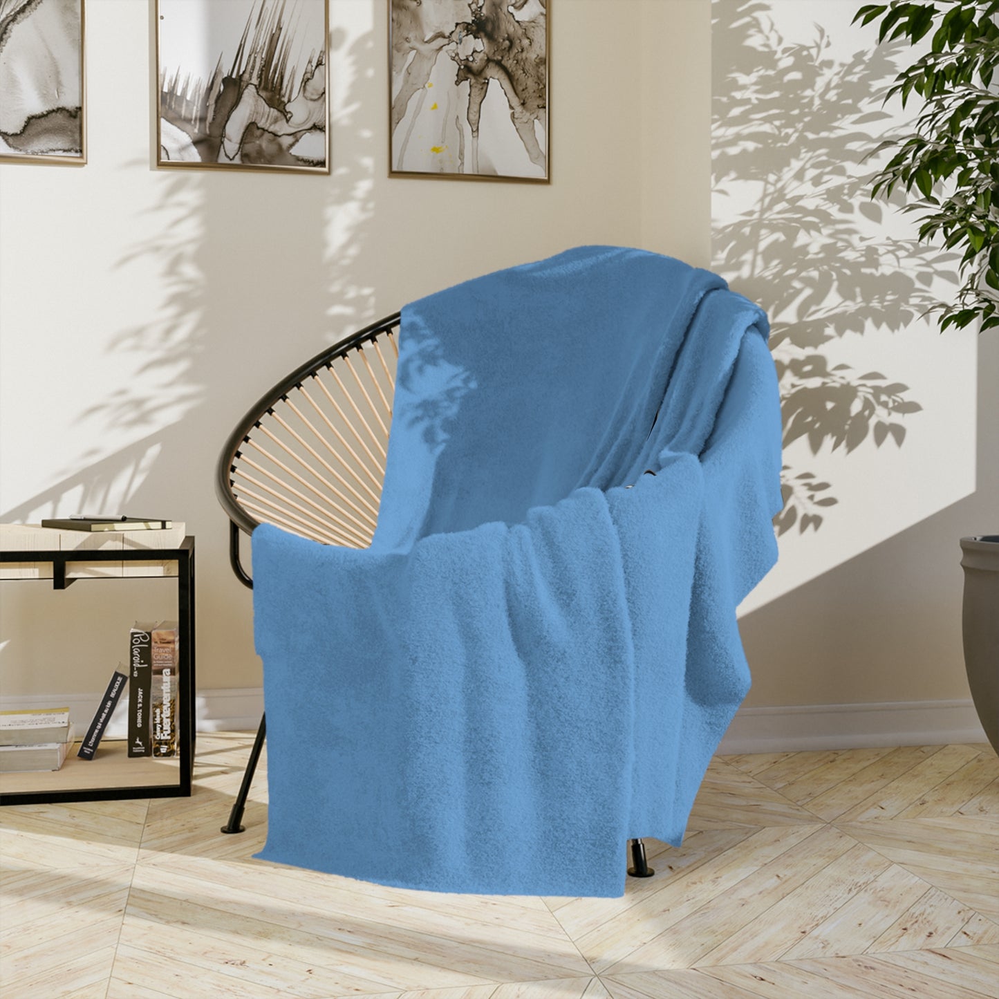 Eddie the blade blue blanket w/logo