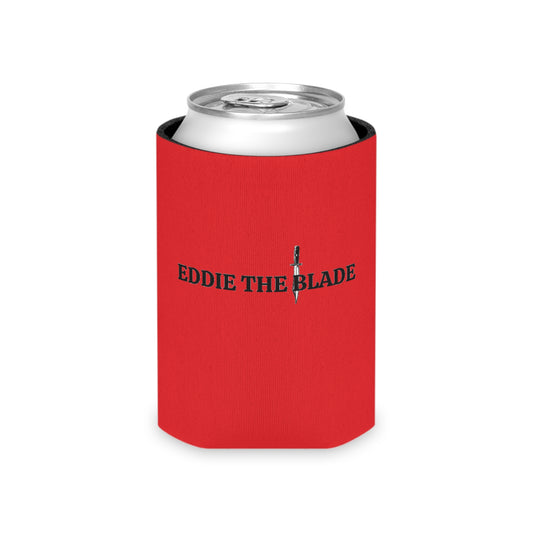 Eddie the blade red Can Cooler w/logo