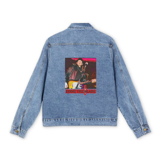 Eddie the blade jean jacket w/full picture /logo