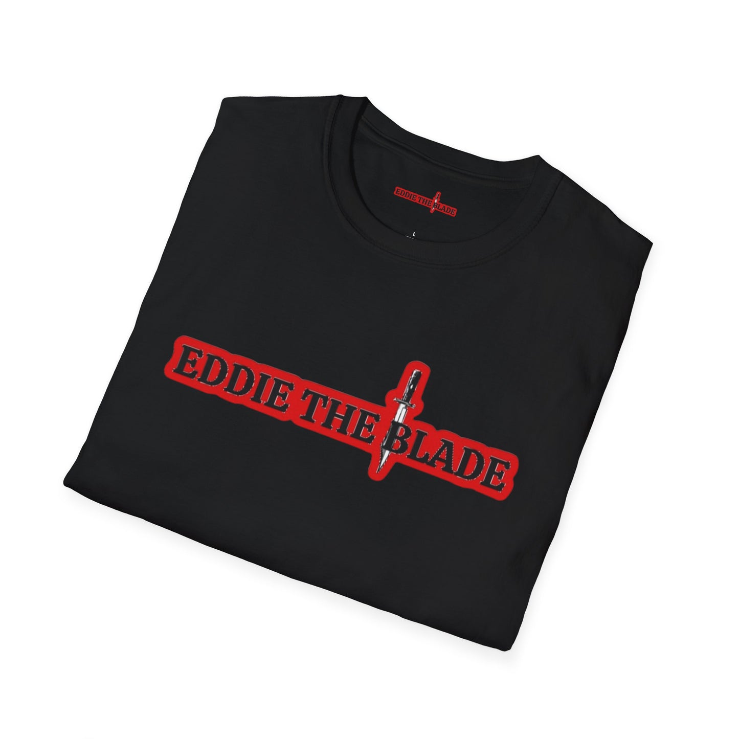 Eddie the blade ladys T-Shirt (black w/red logo)