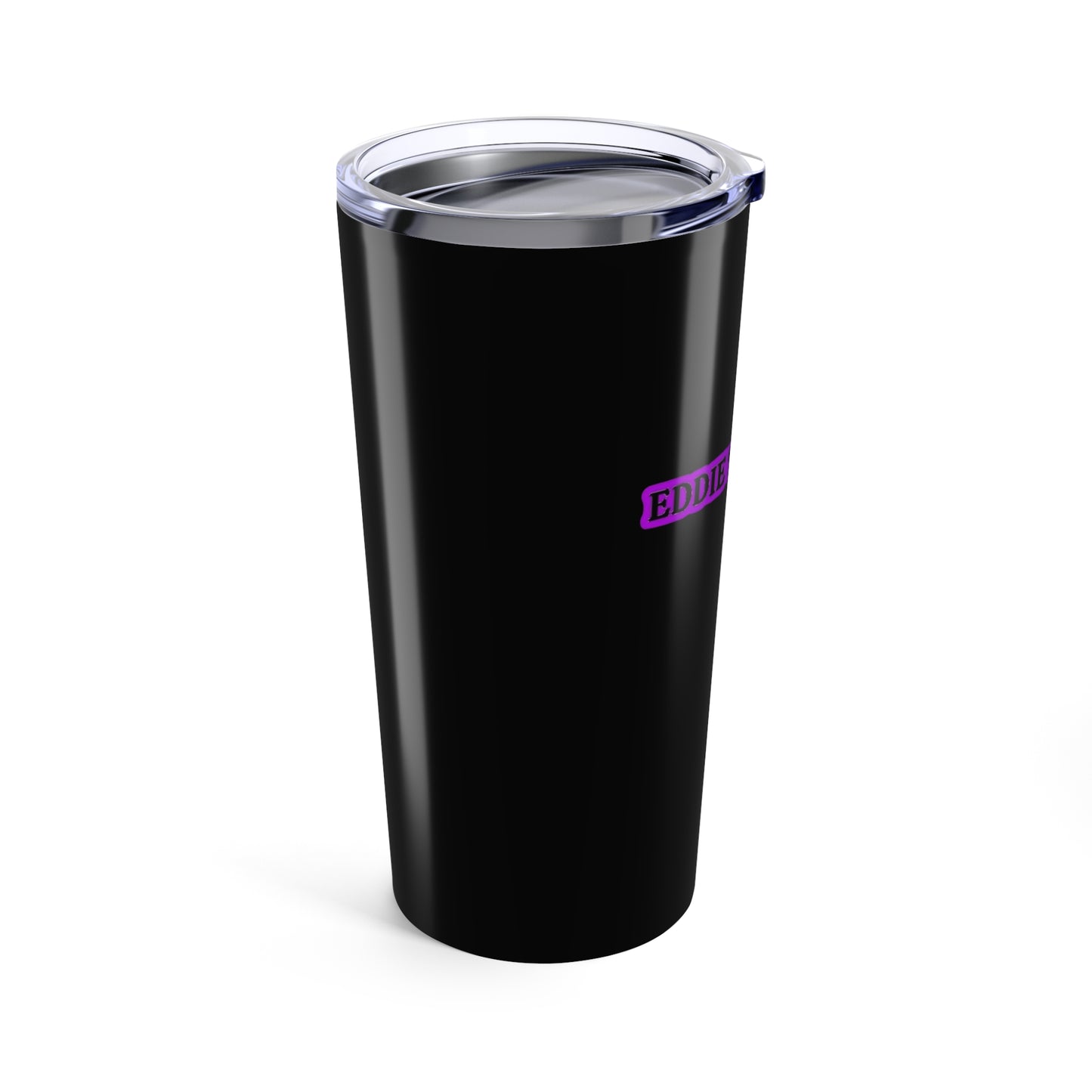 Eddie the blade black tumbler w/purple logo