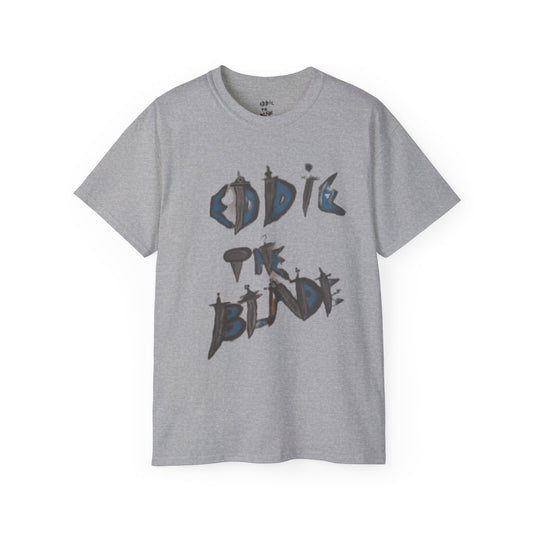 Eddie the blade lady's grey T-shirt w/daggers