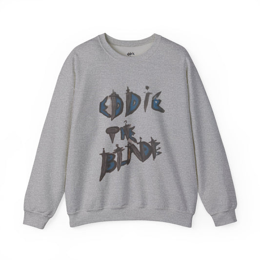 eddie the blade grey sweatshirt w/daggers
