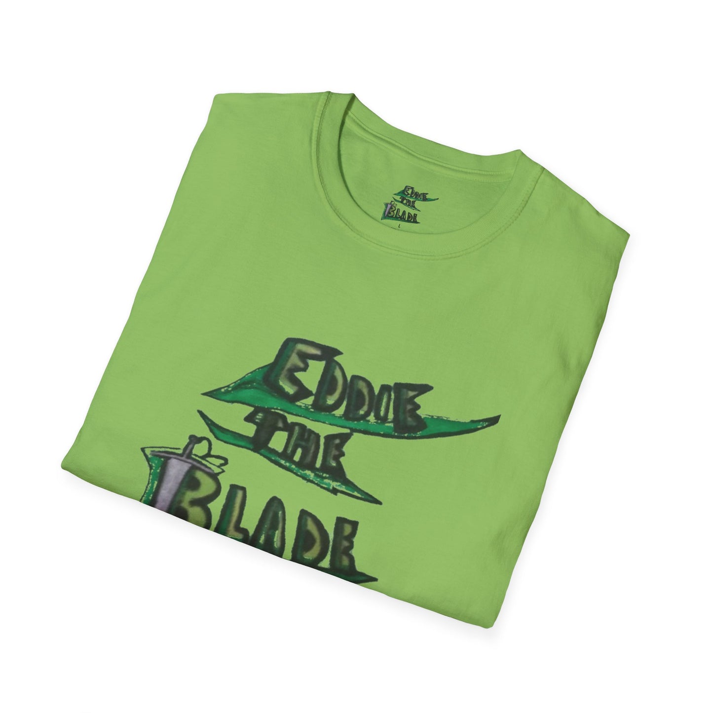 Eddie the blade green T-Shirt w/leaf logo