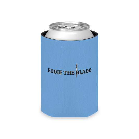Eddie the blade blue Can Cooler w/logo