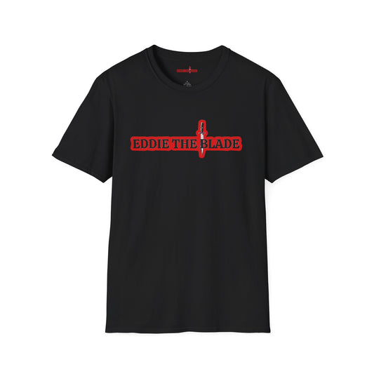 Eddie the blade ladys T-Shirt (black w/red logo)