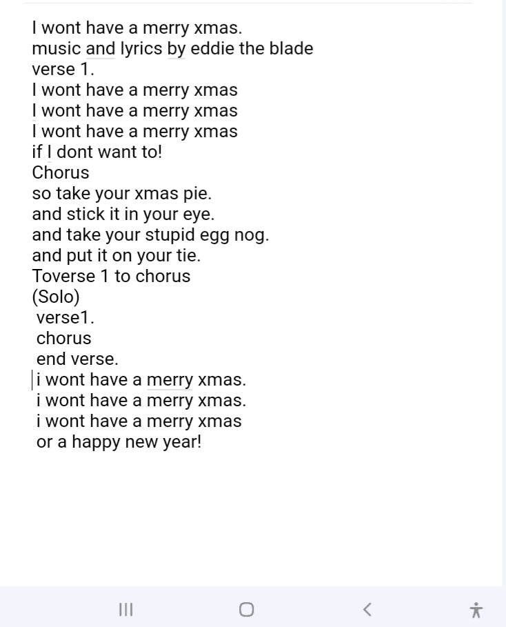 I wont have a merry xmas live at lestats