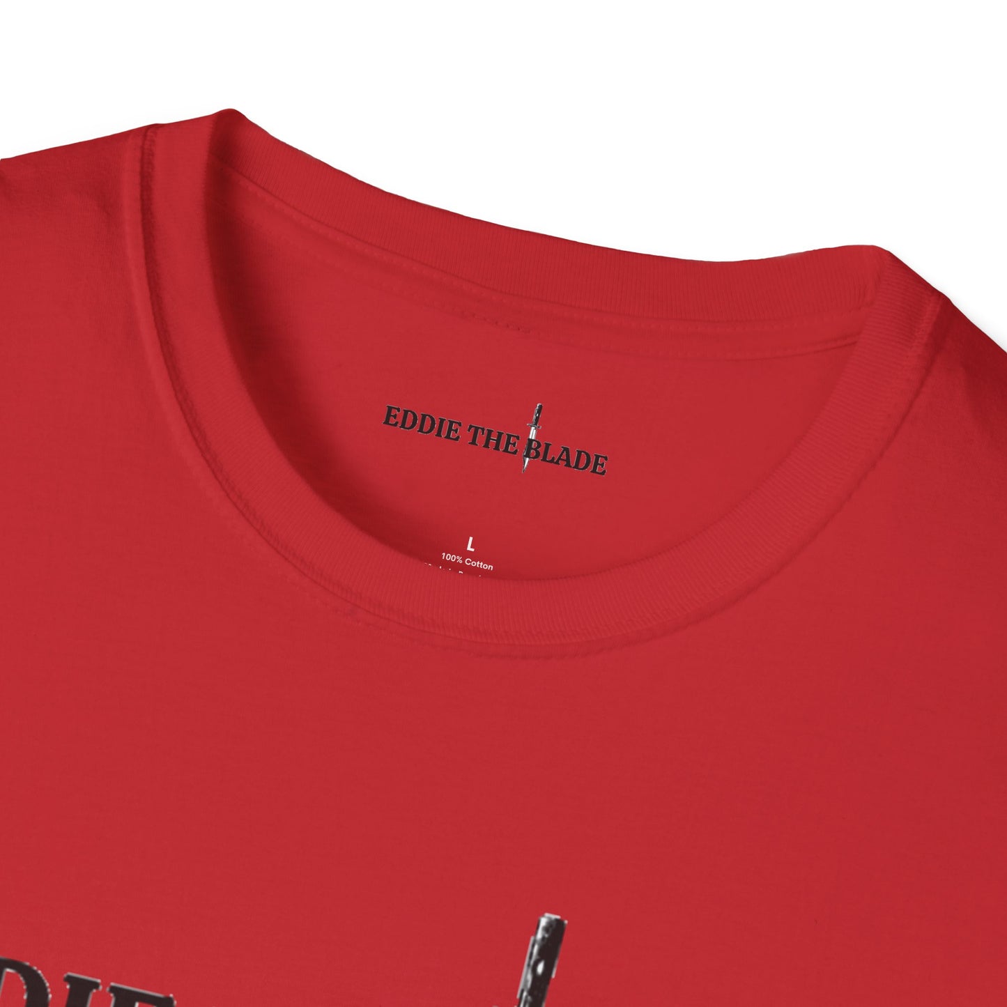 Eddie the blade lady's T-Shirt (red w/logo)