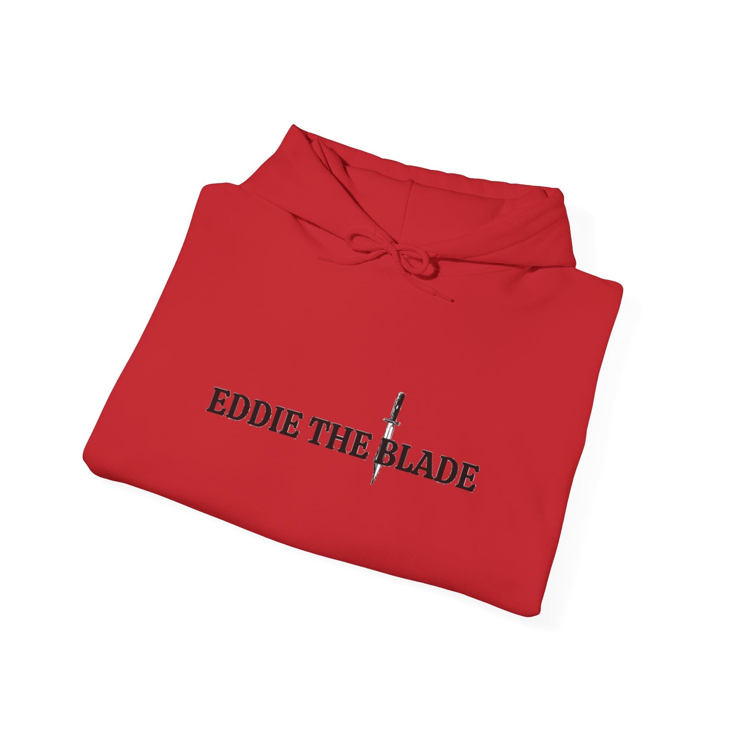 Eddie the blade red hoodie w/logo
