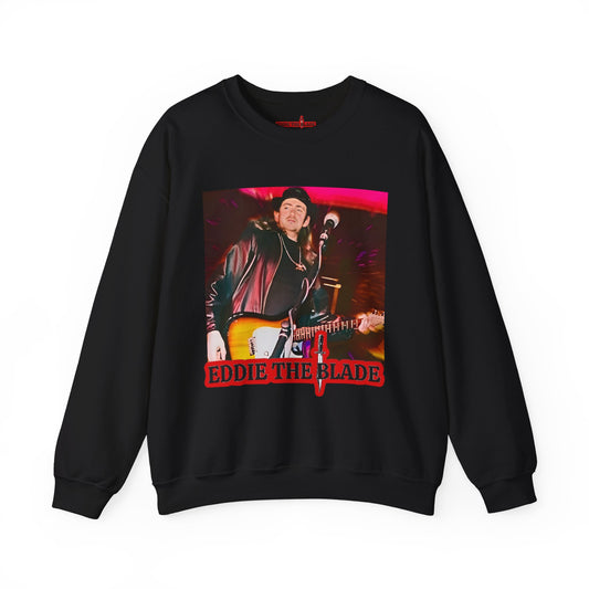 Eddie the blade black Sweatshirt w/photo/red logo
