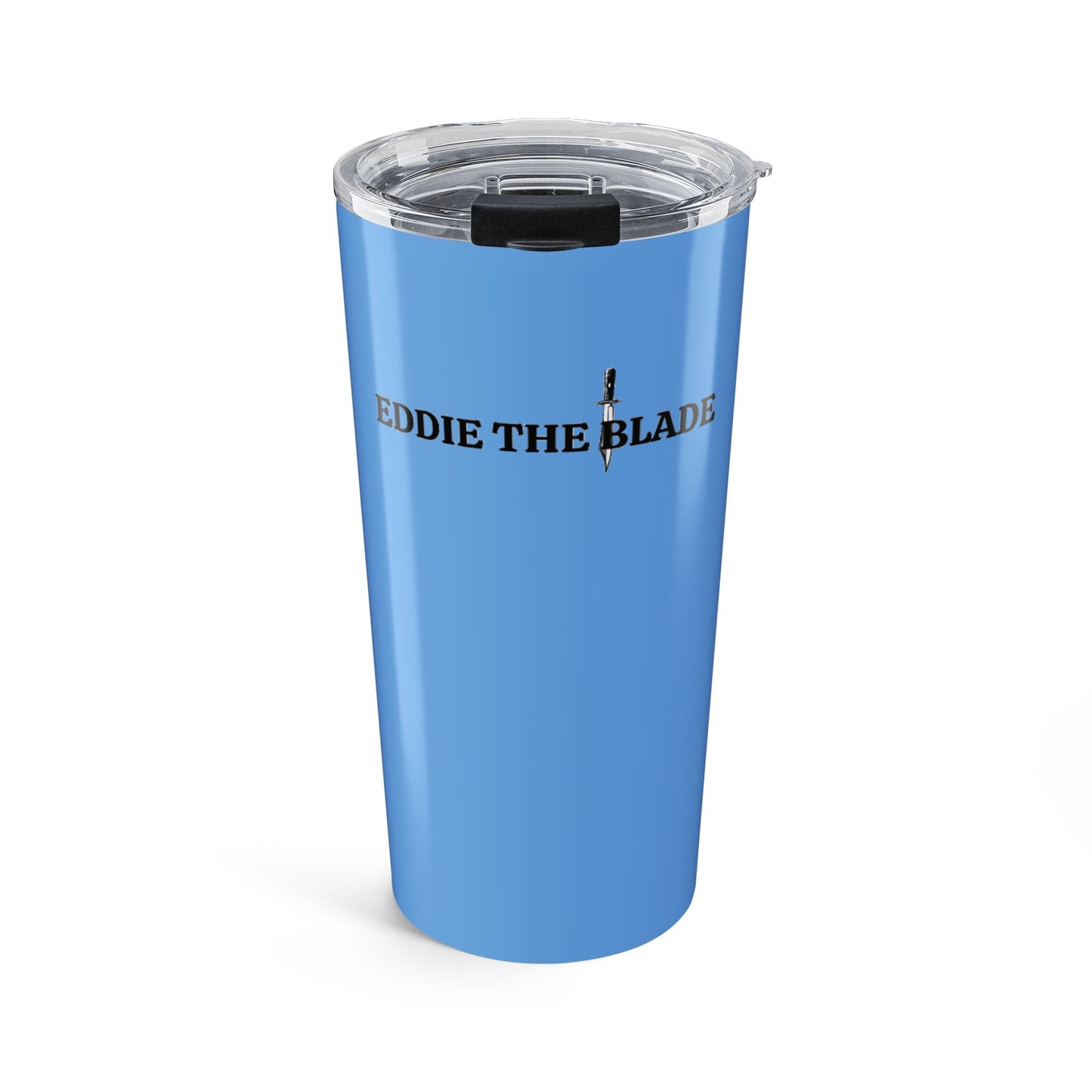 Eddie the blade blue Tumbler w/logo