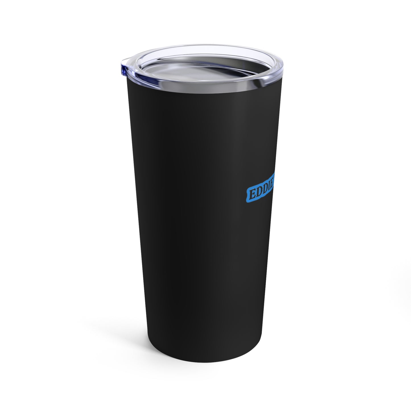 Eddie the blade black tumbler w/blue logo
