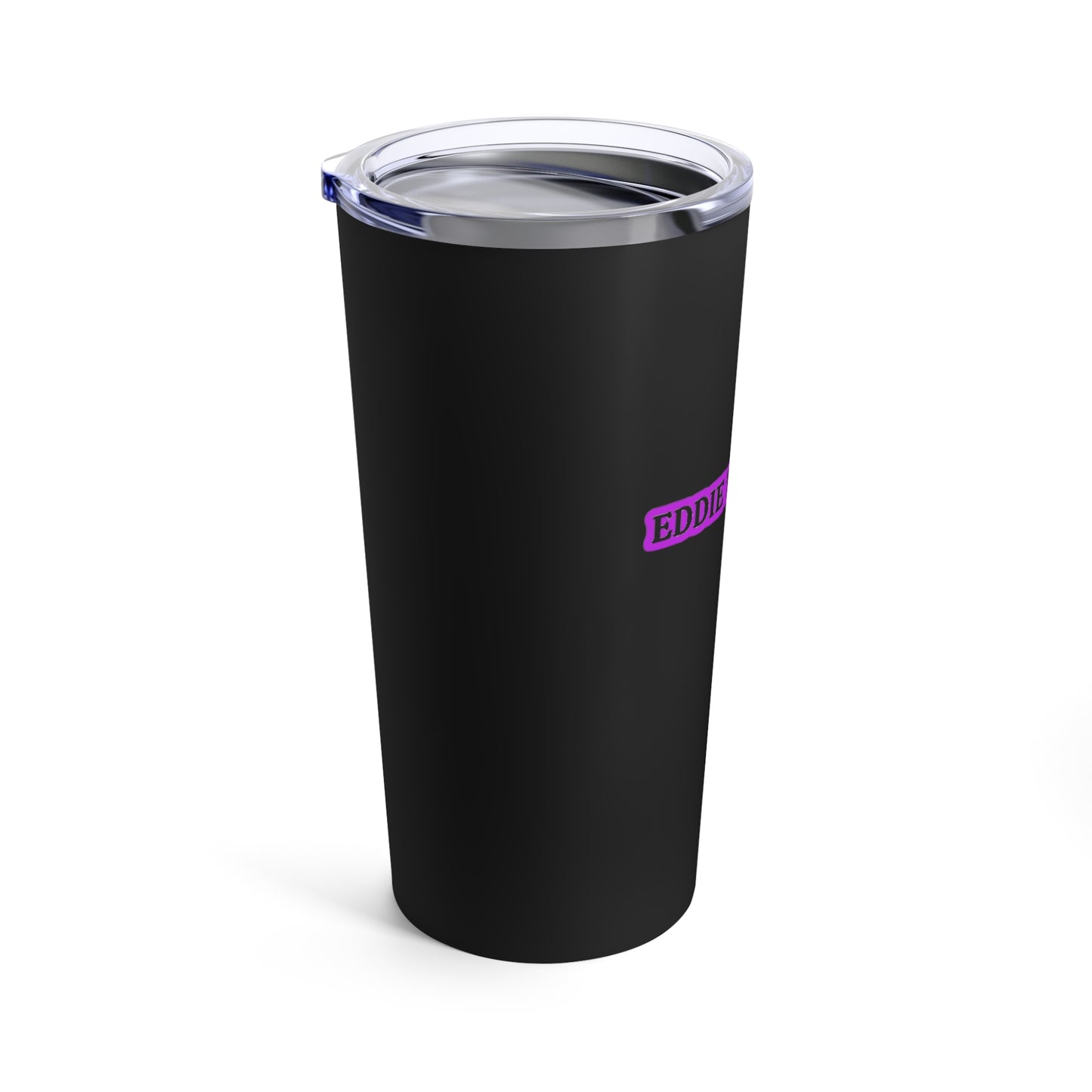 Eddie the blade black tumbler w/purple logo