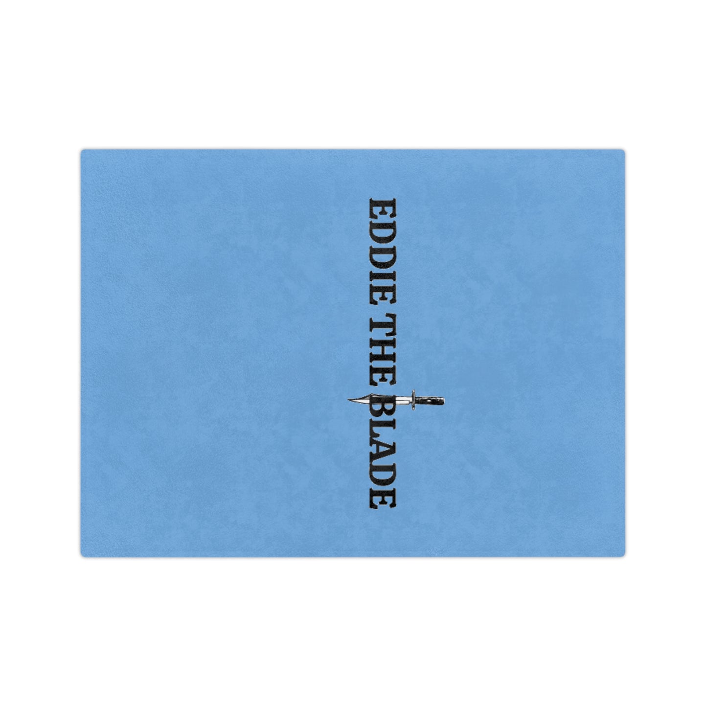 Eddie the blade blue blanket w/logo