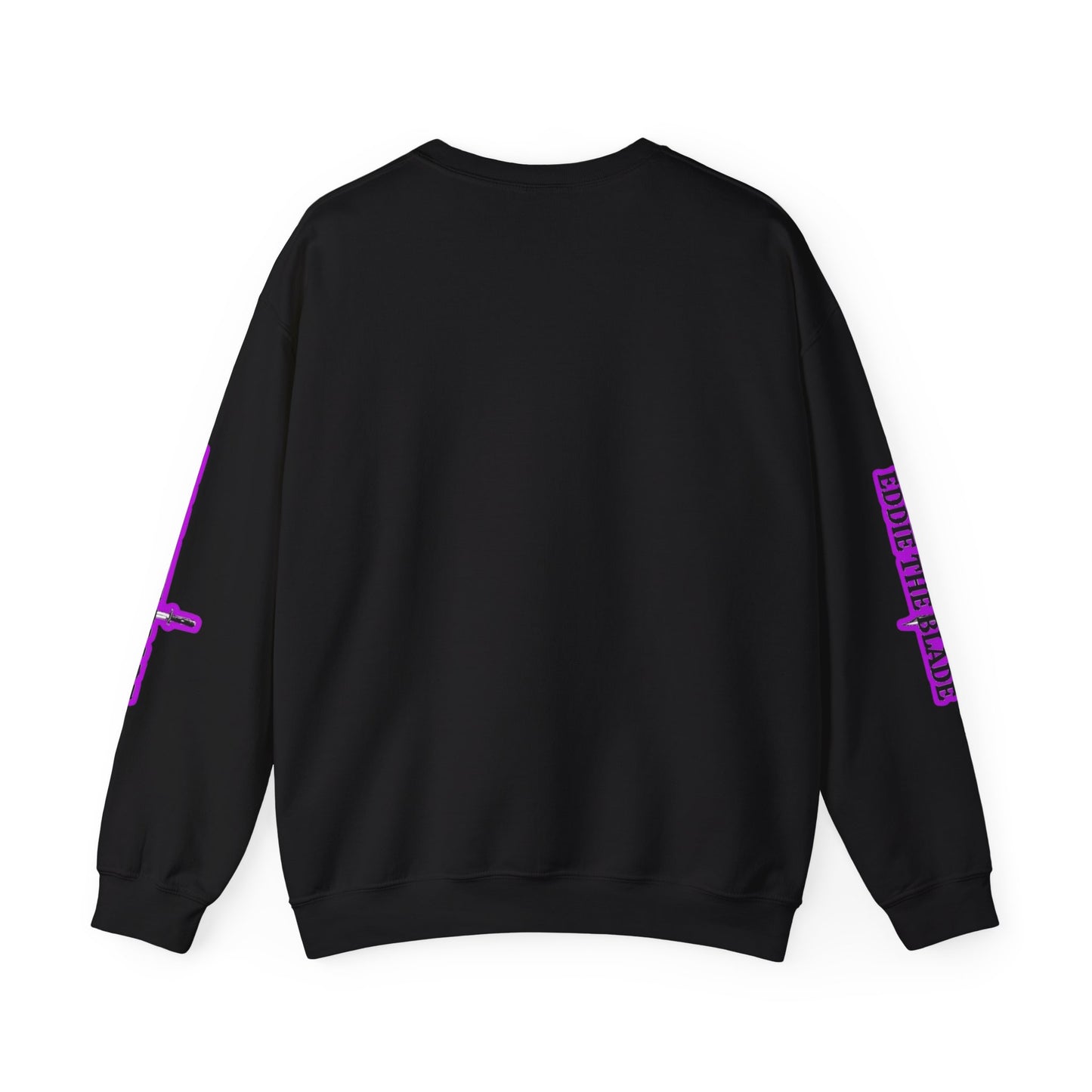 Eddie the blade black Sweatshirt w/photo/purple logo