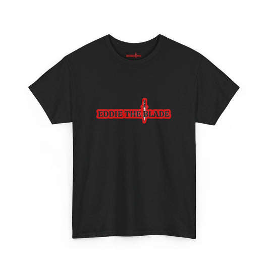 Eddie the best black men's T-shirt w/red logo