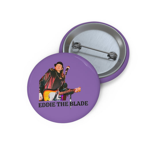 Eddie the blade Button/pin (purple)