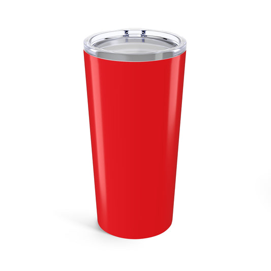 Eddie the blade red Tumbler with black logo