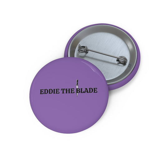 Eddie the blade purple logo pin