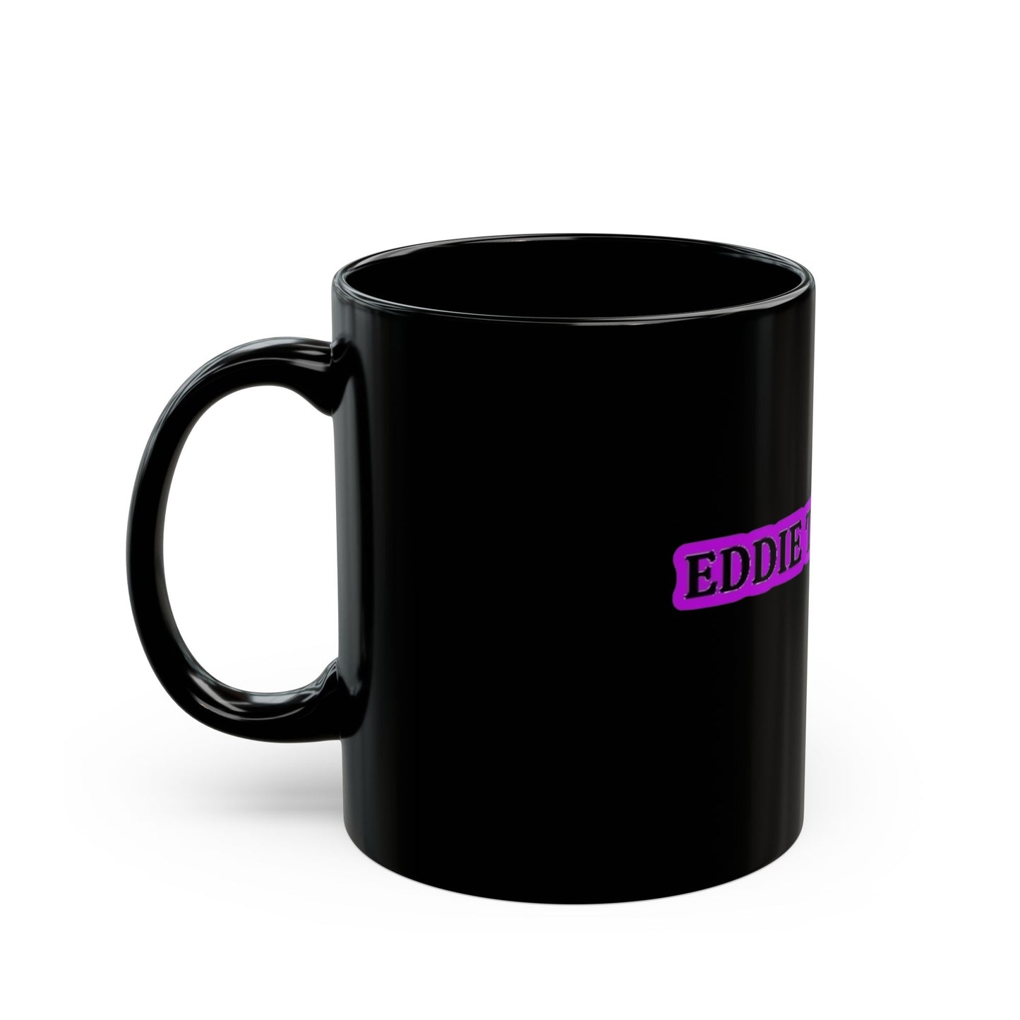 Eddie the blade Black Mug w/purple logo