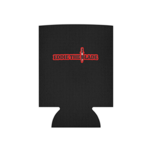 Eddie the blade black Can Cooler w/red logo