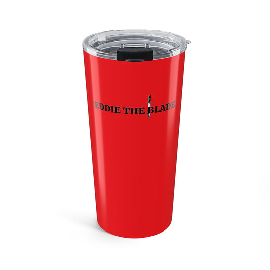 Eddie the blade red Tumbler w/logo