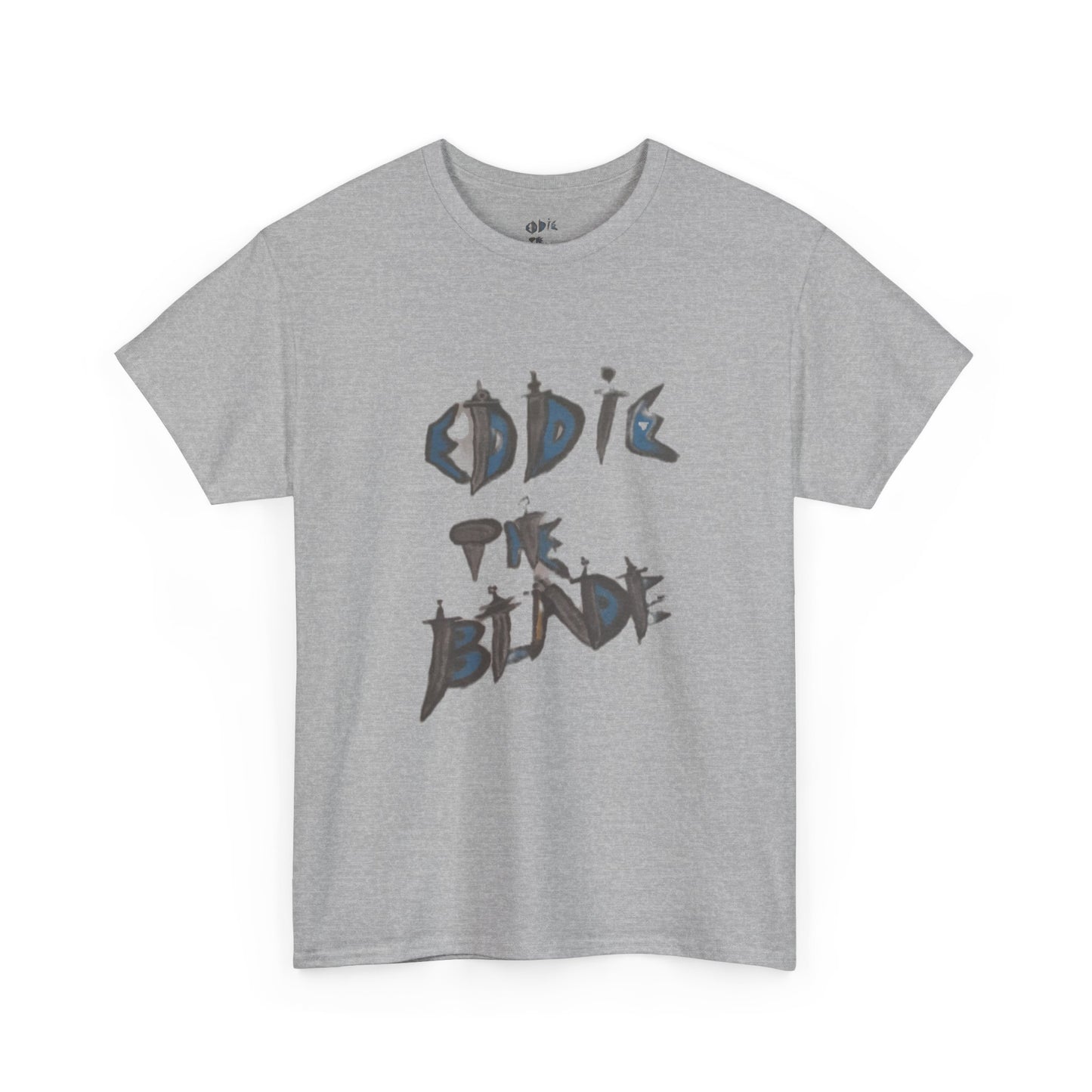 Eddie the blade grey T-shirt w/daggers