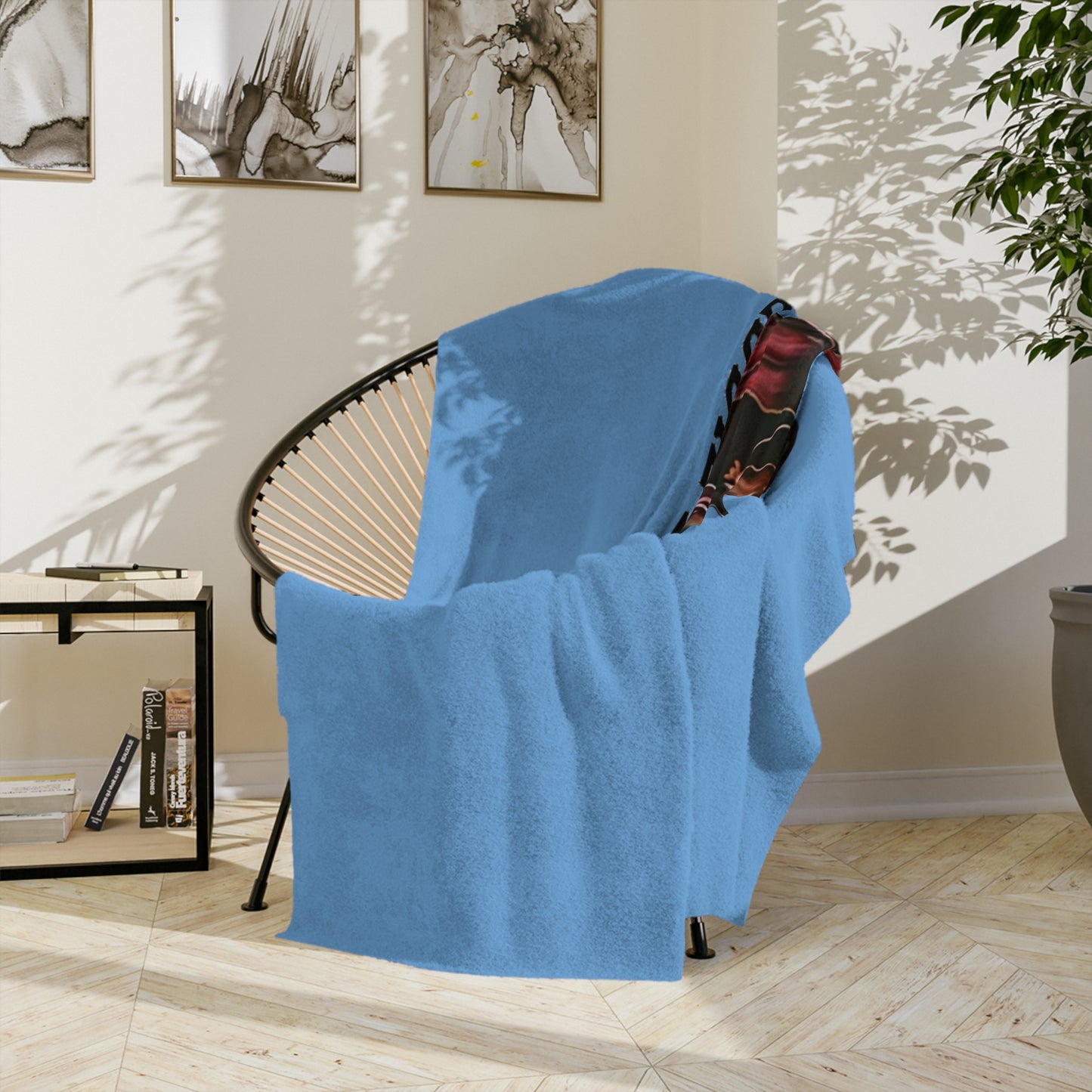 Eddie the blade blue blanket w/photo/logo