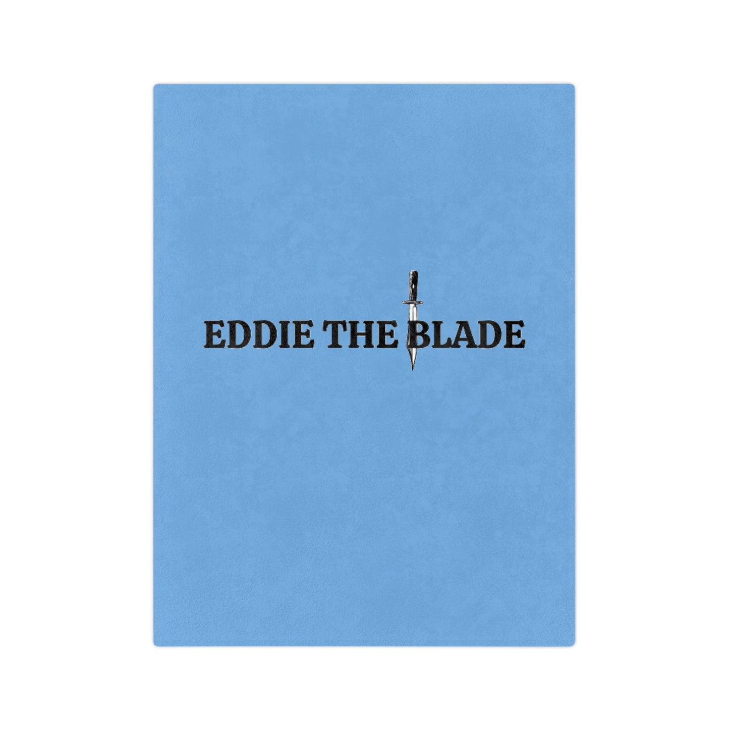 Eddie the blade blue blanket w/logo
