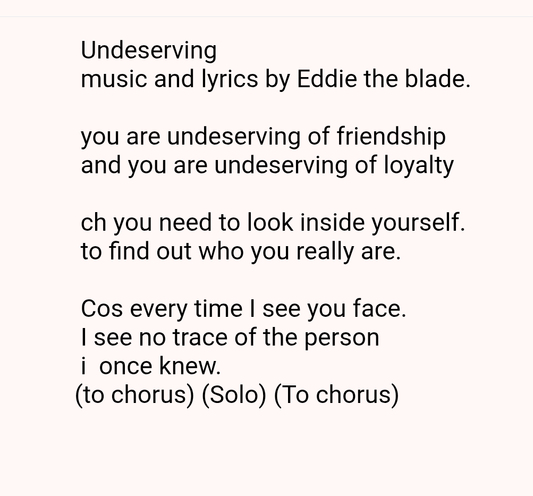 Undeserving