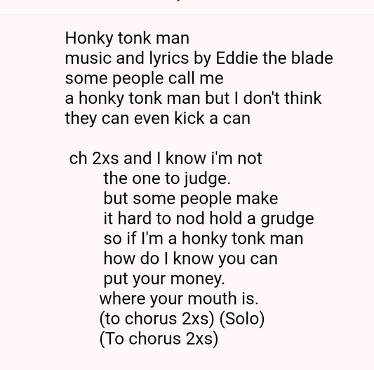 Honky tonk man