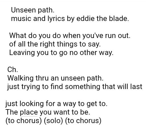 Unseen path