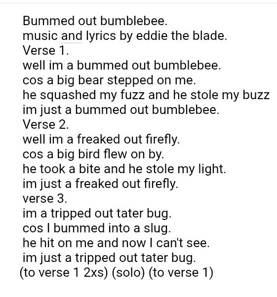 Bummed out bumblebee