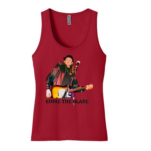 Eddie the blade red lady's Tank Top