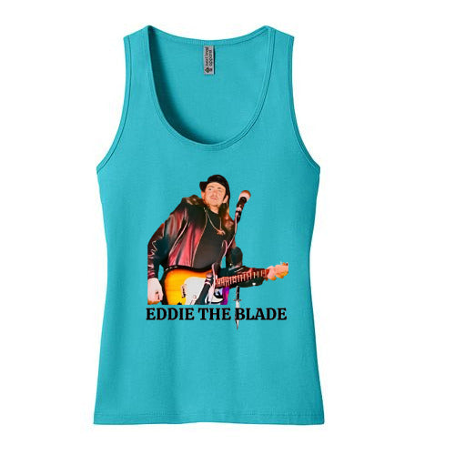 Eddie the blade blue lady's Tank Top