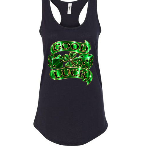 Black lady's Tank Top w/Irish logo