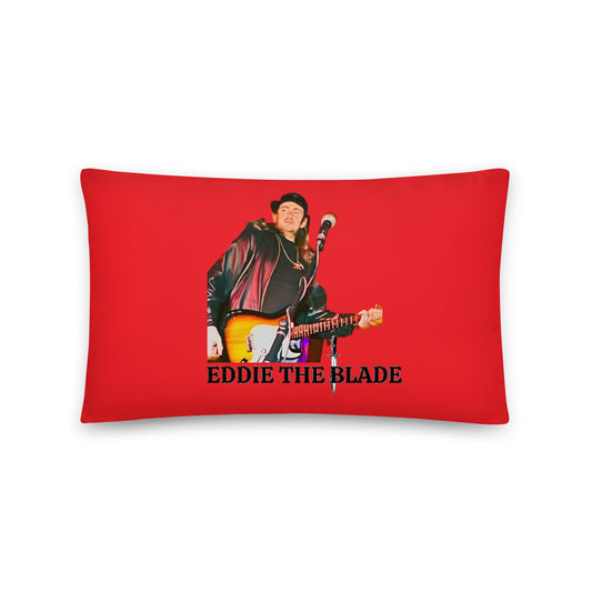 EDDIE the blade large Pillow (red)