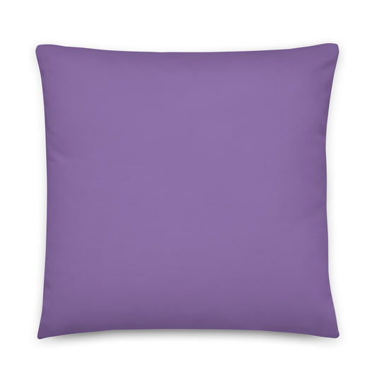 Eddie the blade purple throw Pillow with logo (medium)