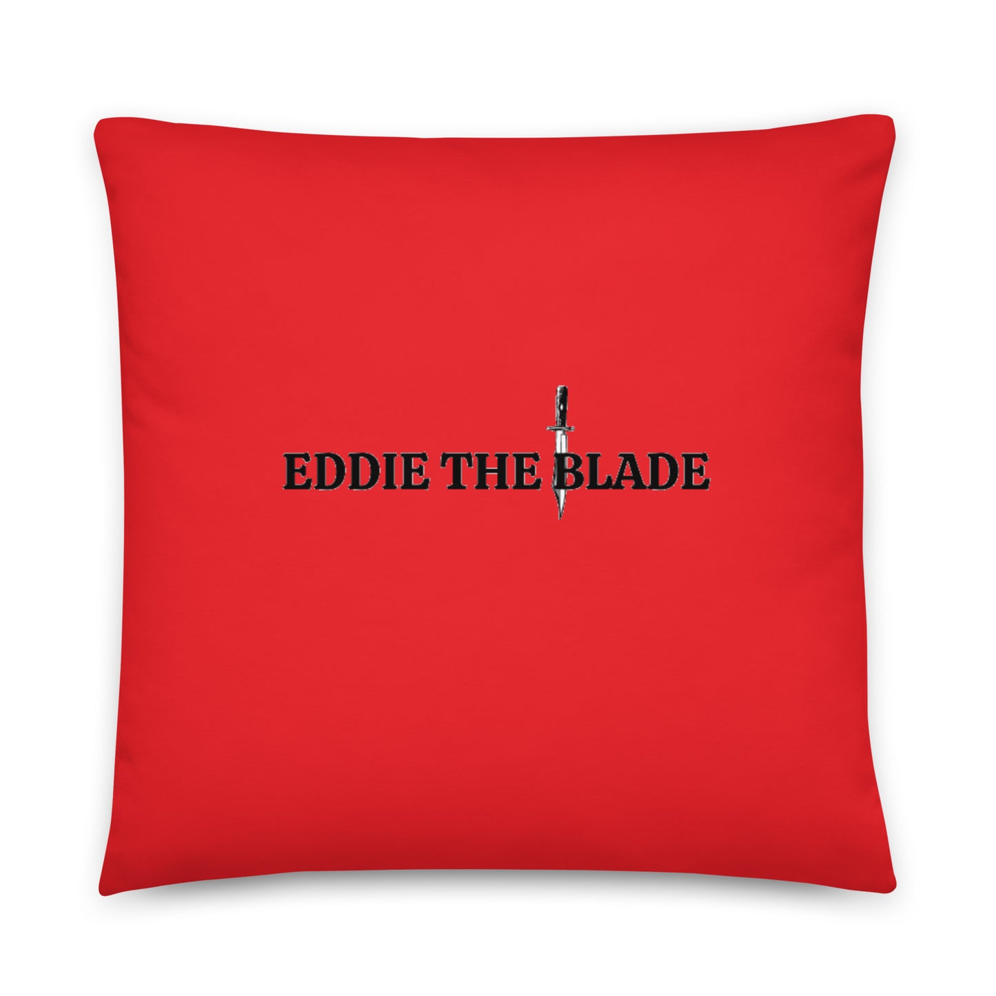 EDDIE the blade medium throw Pillow with logo (red)