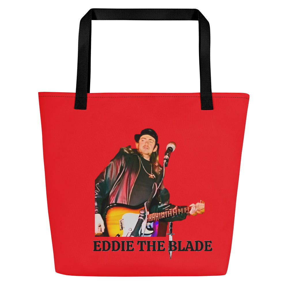 Eddie the blade red Tote Bag