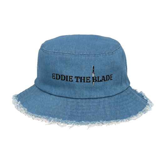 Eddie the blade blue denim bucket hat