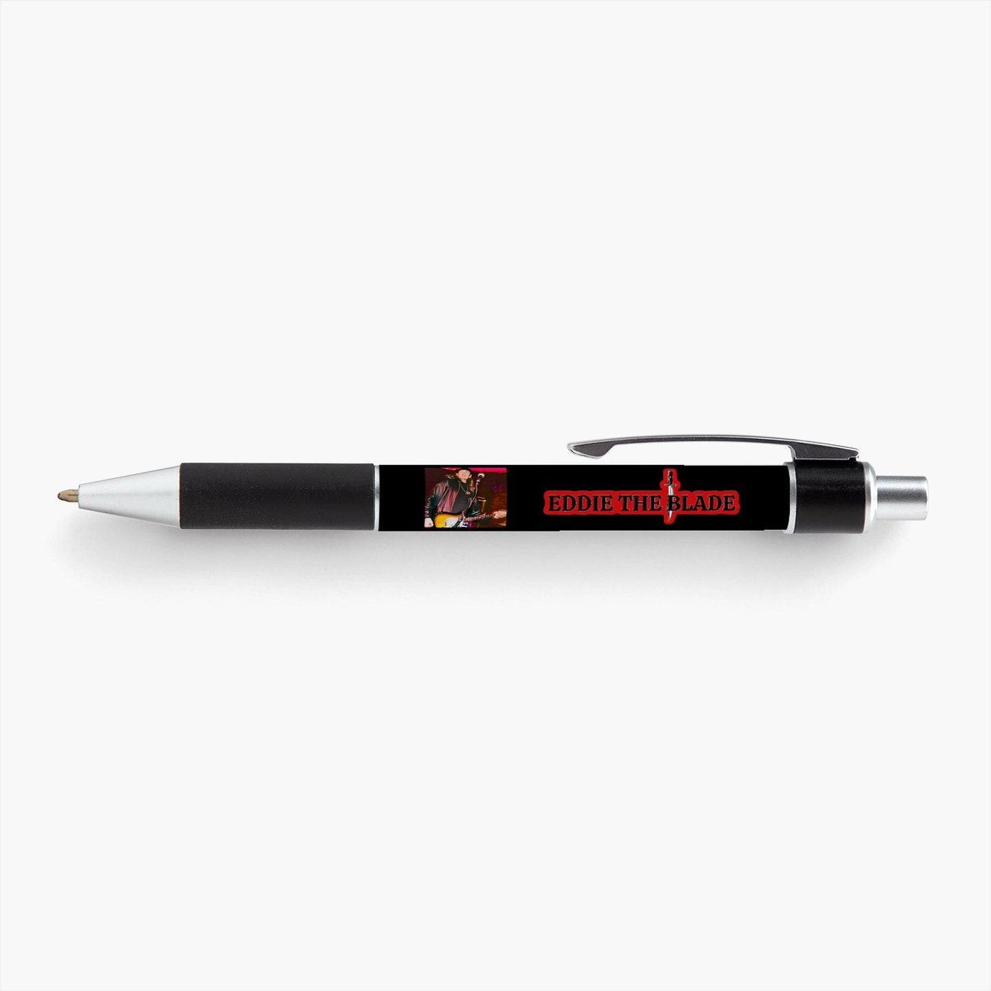 Eddie the blade black pen w/photo/red logo