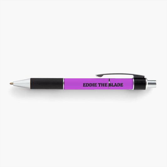 Eddie the blade purple pen w/logo