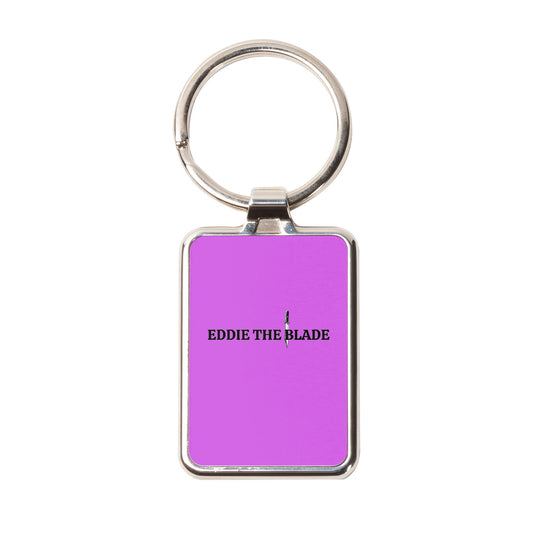 Eddie the blade purple keychain W/logo