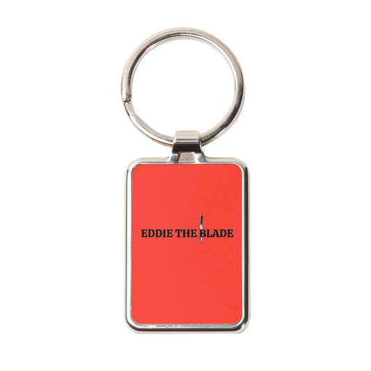 Eddie the blade red keychain W/logo
