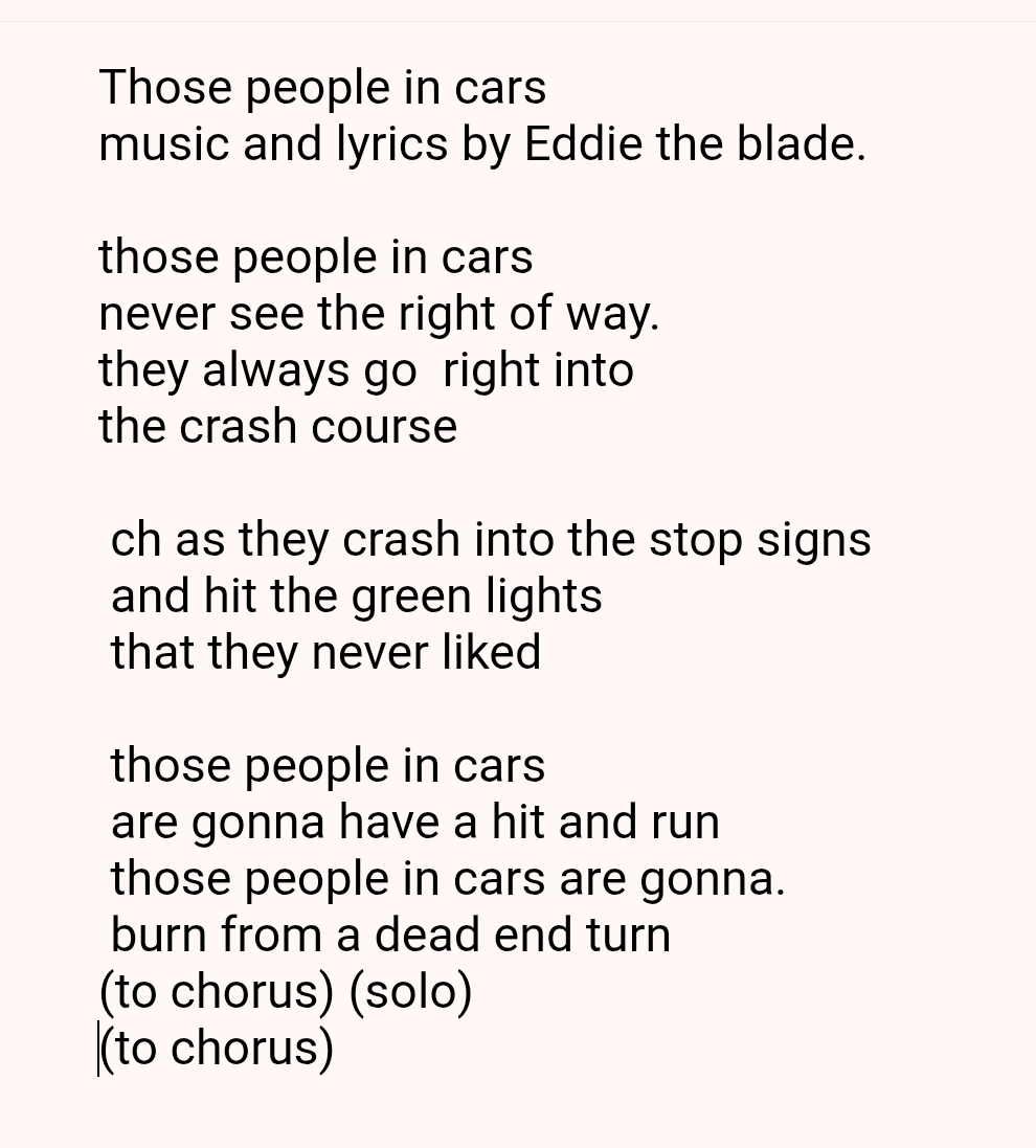 Those people in cars